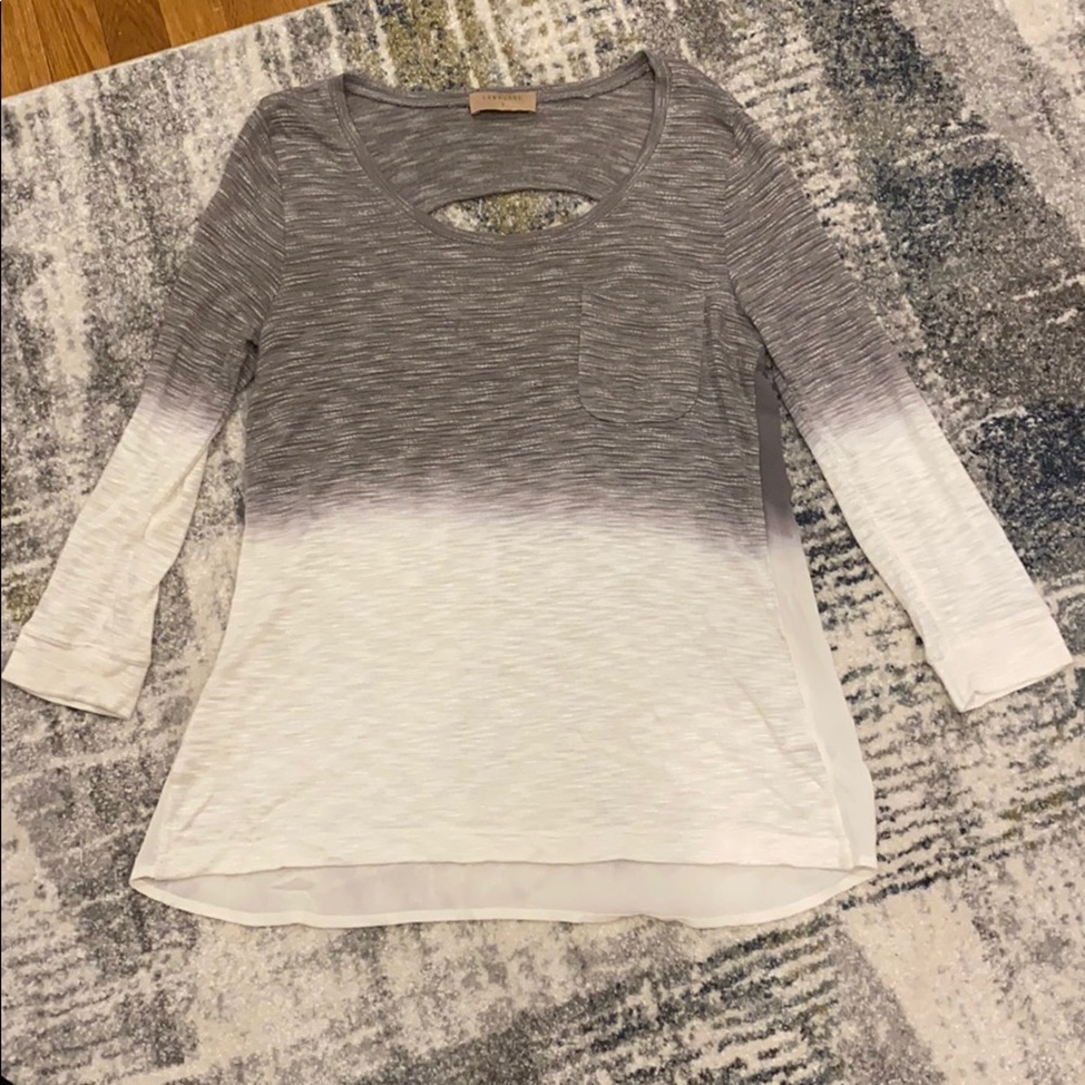 White and grey sweater